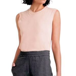 ATM ANTHONY THOMAS MELILLO NWT Gab cotton-jersey tank in Pastel orange Size L